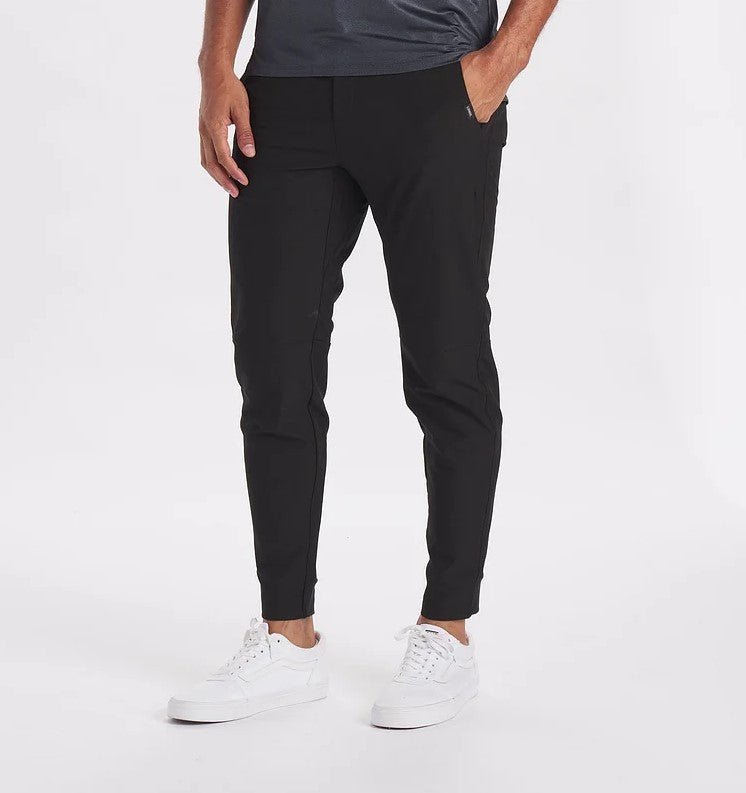 Men's black stretchy skinny pants slim comfort fit with modern tailored silhouette
