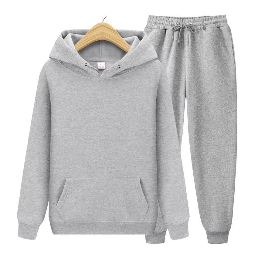 Unisex hoodie tracksuit set casual joggers coordinated comfort fit for men and women daily wear