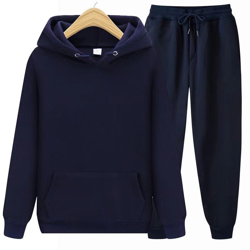 Unisex hoodie tracksuit set casual joggers coordinated comfort wear with front pocket