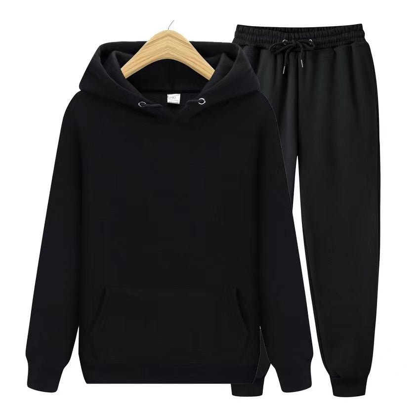 Unisex hoodie tracksuit set casual joggers coordinated comfort wear with front pocket