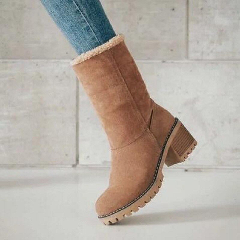 Reagan winter lined suede boots with cozy warm lining and rugged sole for outdoor adventures