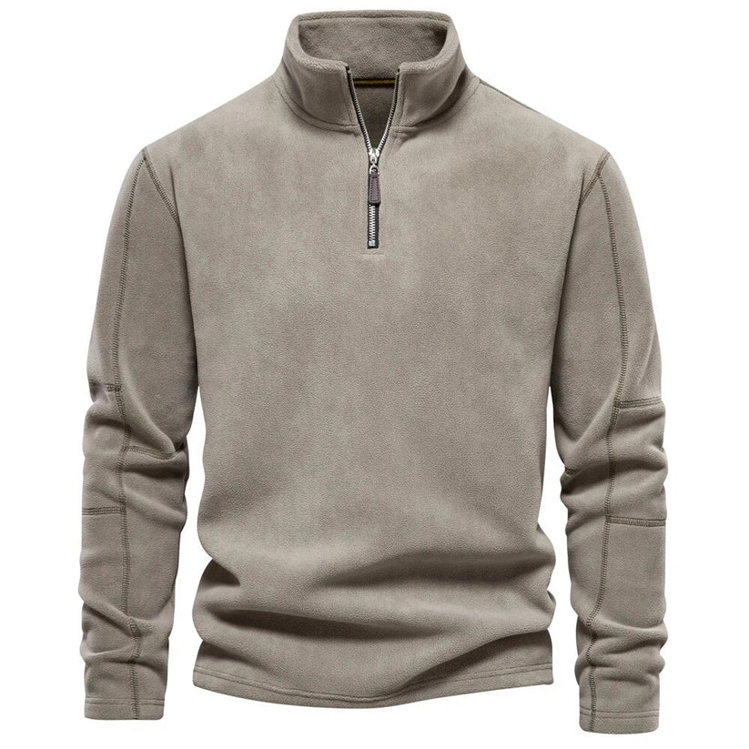 Men's Luxe Nazaire premium fleece sweater in modern cut, soft high-quality fabric for casual smart wear