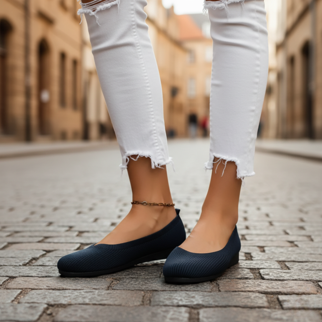 Women's ballet flats slip-on design versatile casual elegant everyday comfort fit all-day wear