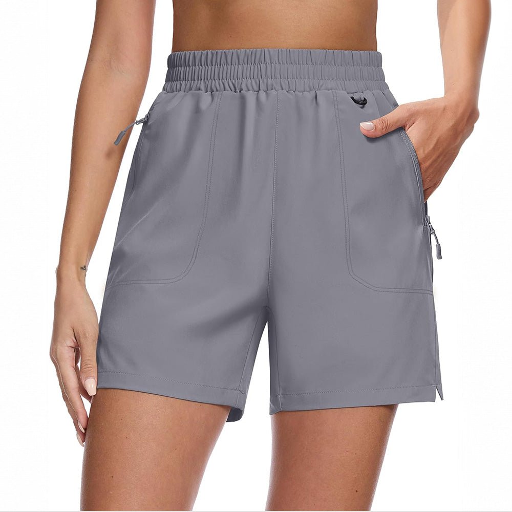 Women's 5-inch quick dry hiking shorts, lightweight breathable UPF 50+ sun protection, athletic fit