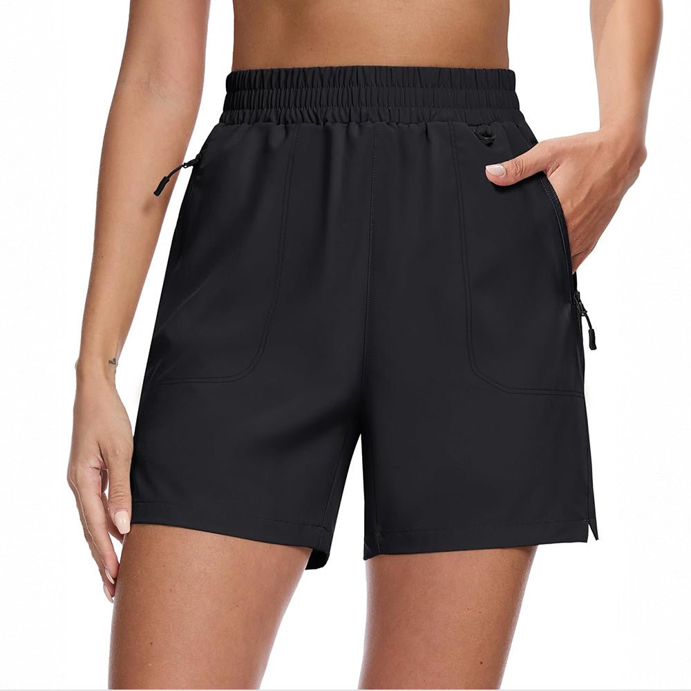 Women's 5-inch quick dry hiking shorts lightweight breathable UPF 50+ water resistant athletic fit