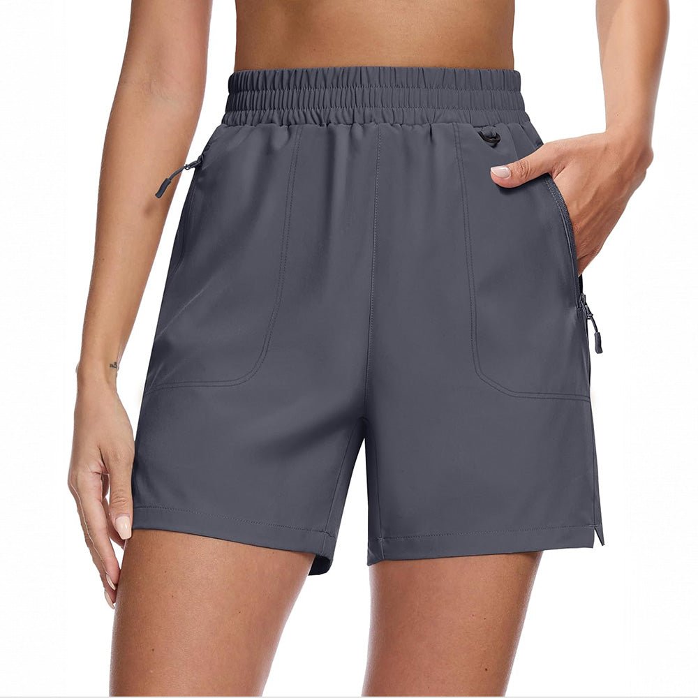 Women's 5-inch quick dry hiking shorts lightweight breathable UPF 50+ water resistant athletic fit