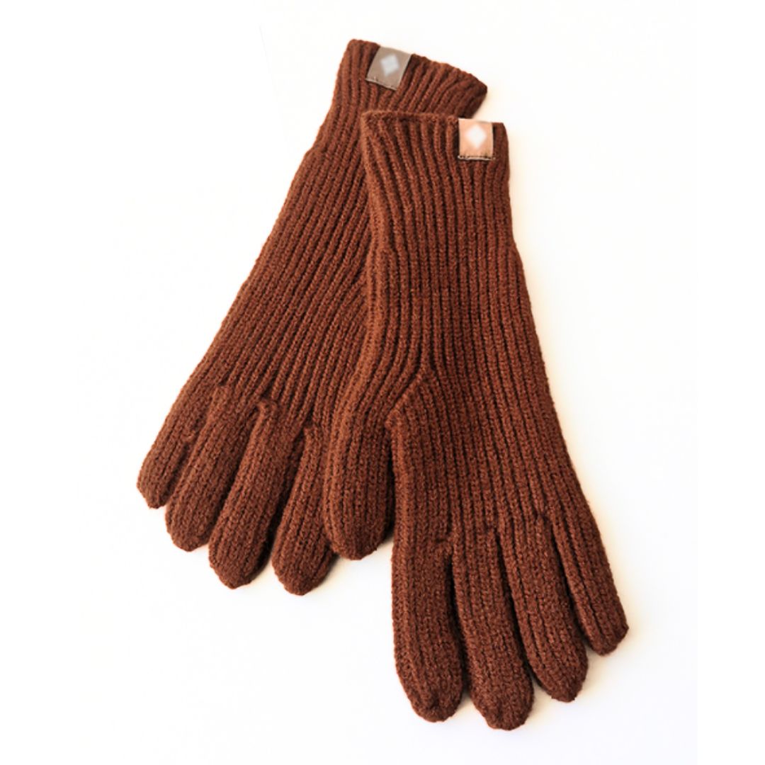 Niels unisex knitted gloves warm cotton blend one-size casual elegant winter accessory