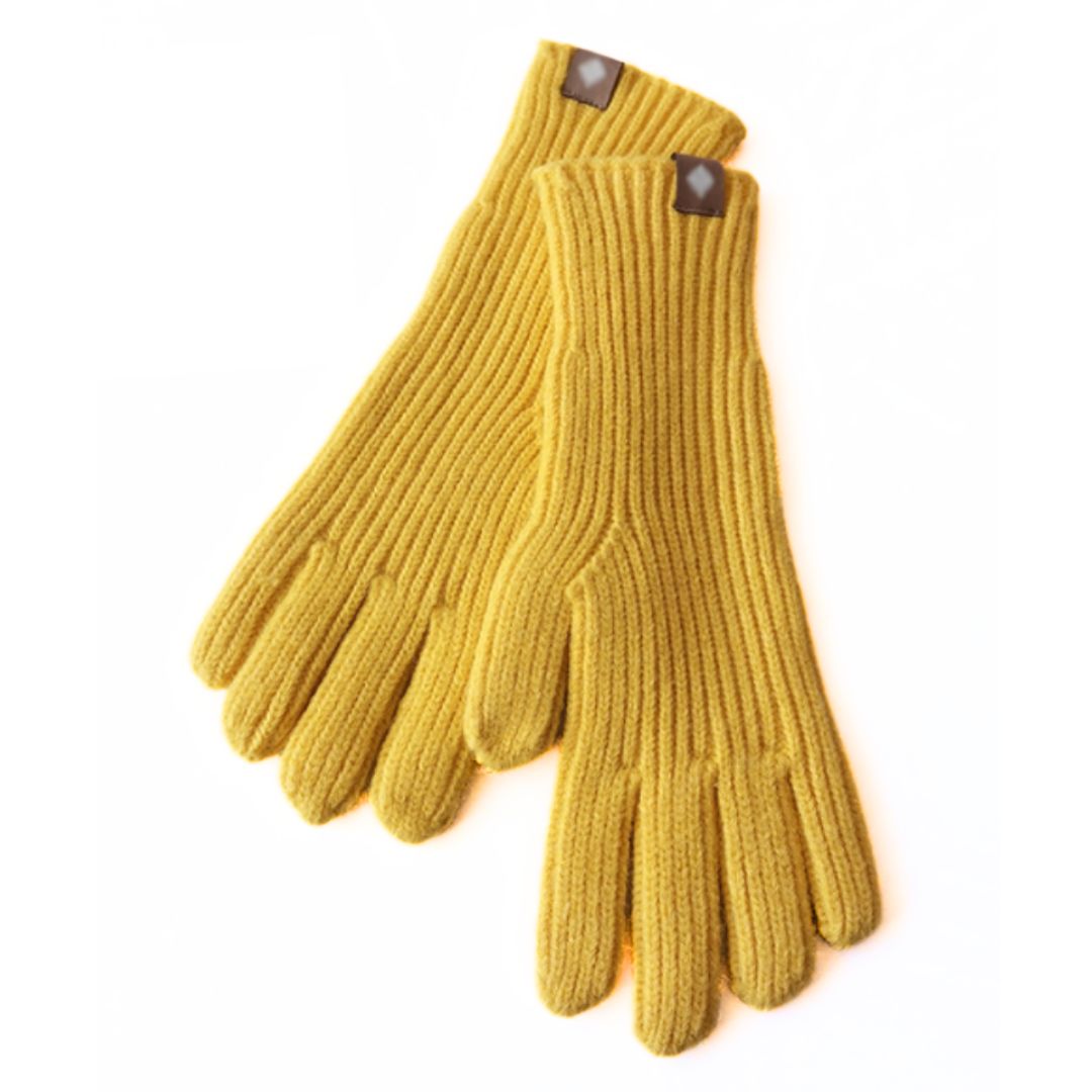 Niels unisex knitted gloves warm cotton blend one-size casual elegant winter accessory