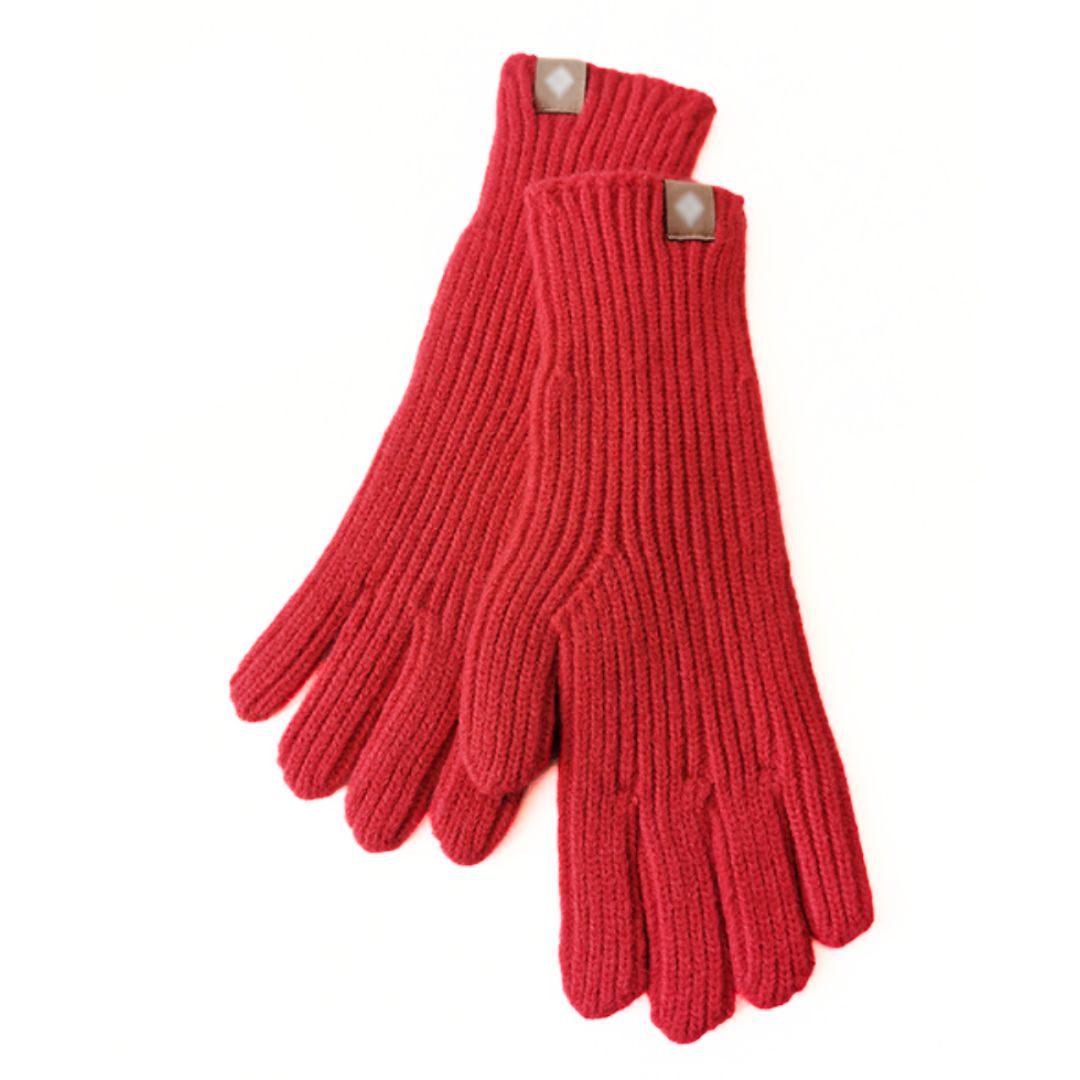 Niels unisex knitted gloves warm cotton blend one-size casual elegant winter accessory