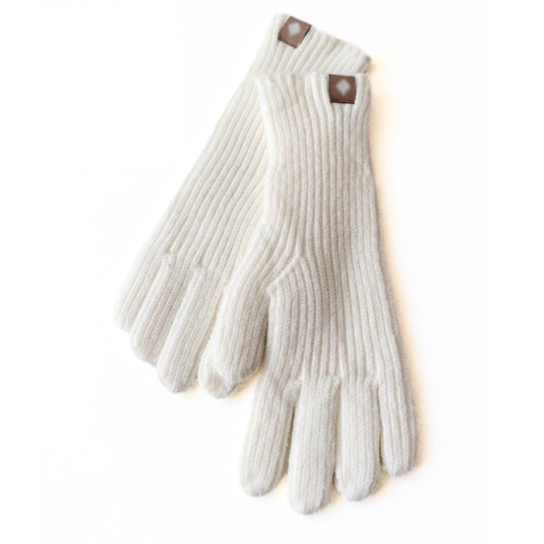 Niels unisex knitted gloves warm cotton blend one-size casual elegant winter accessory