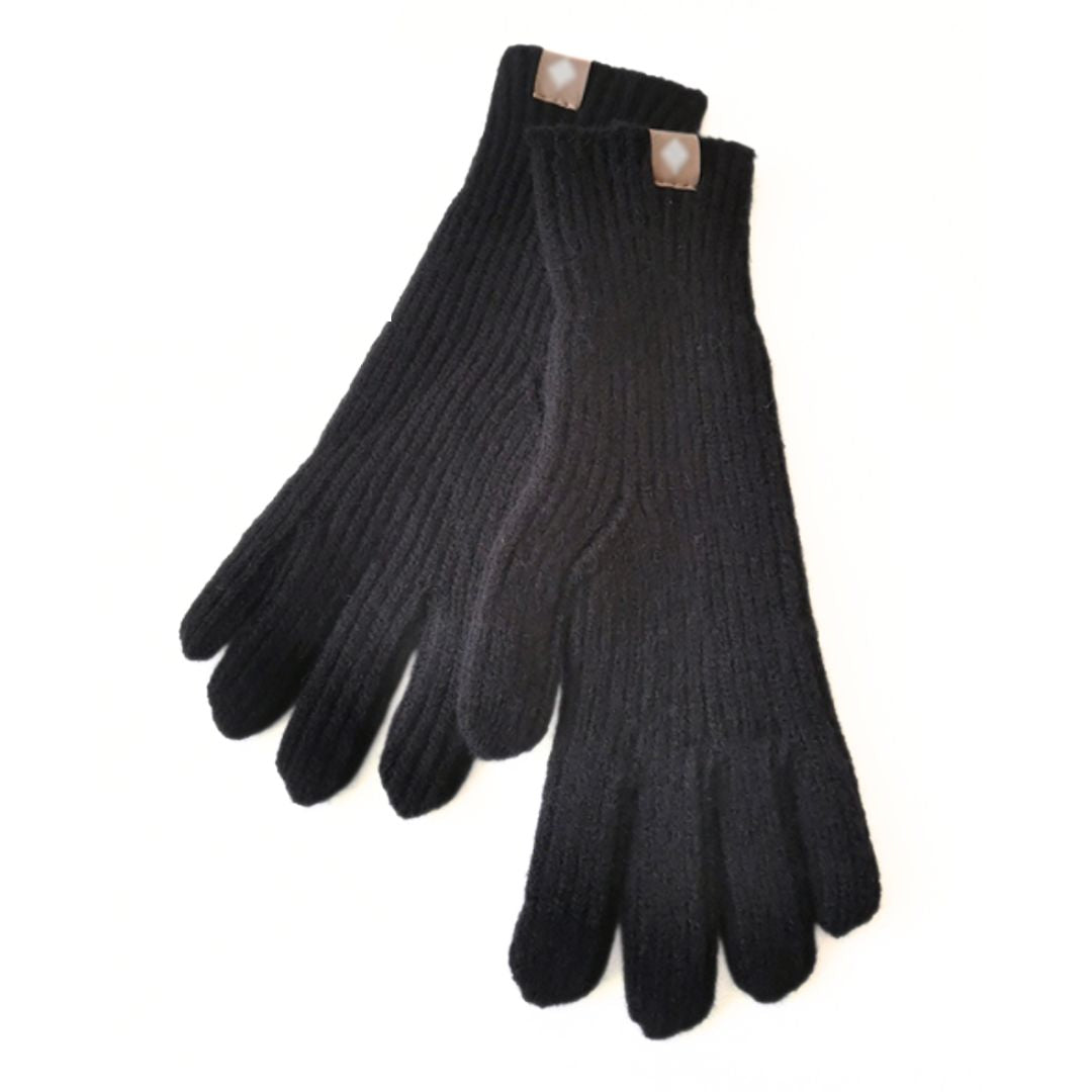 Niels unisex knitted gloves warm cotton blend one-size casual elegant winter accessory