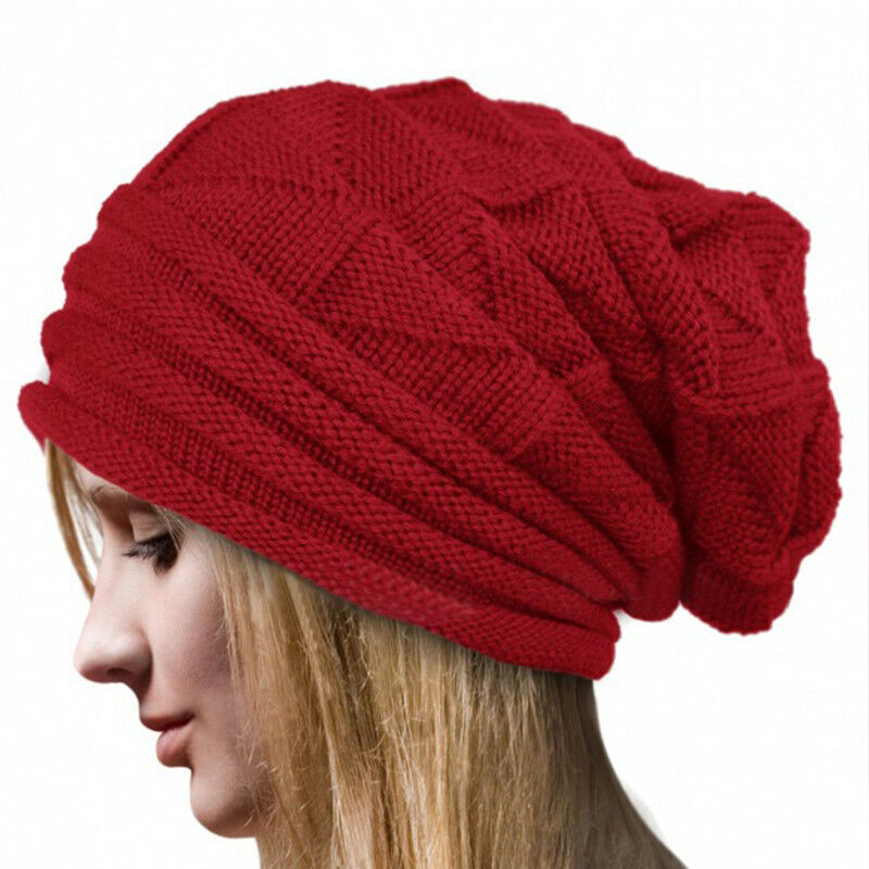 Nina oversized knitted beanie in ecru cotton-wool blend, relaxed casual fit winter essential for women