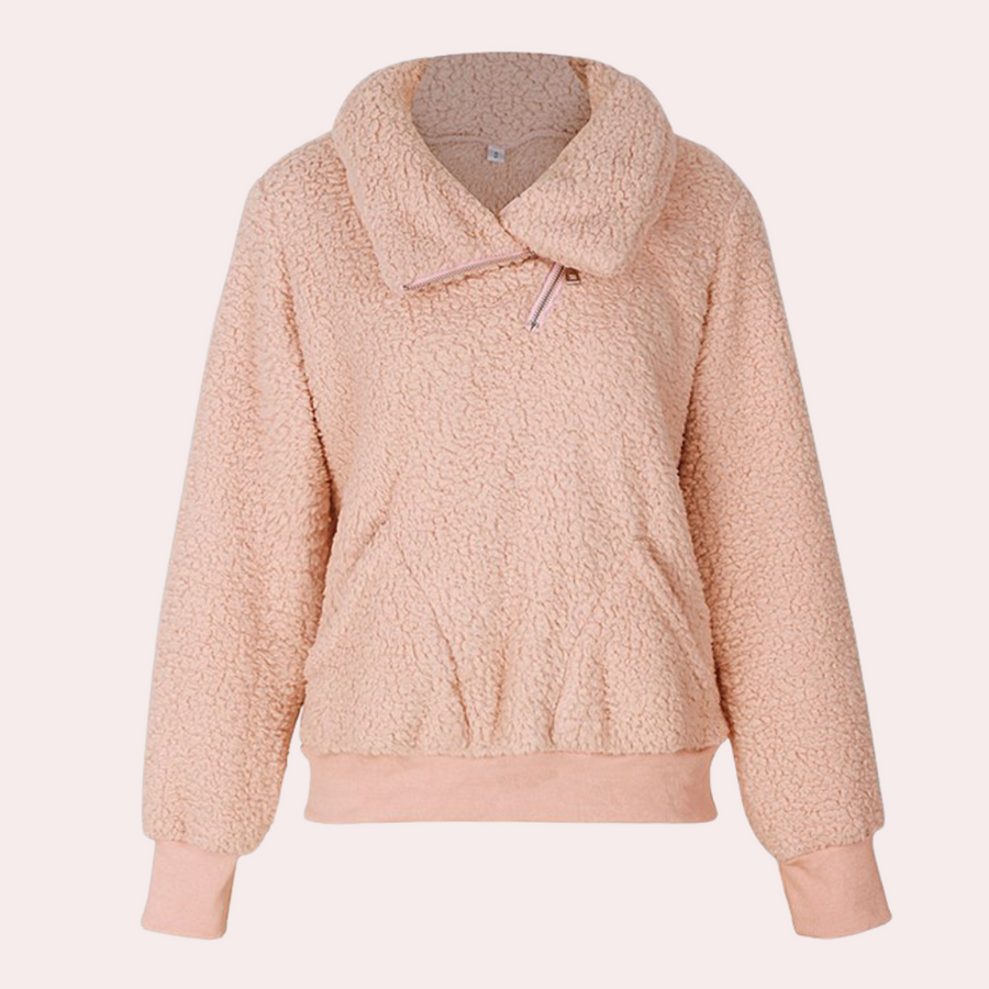Cleo women casual soft knit jumper everyday style comfortable versatile relaxed fit top