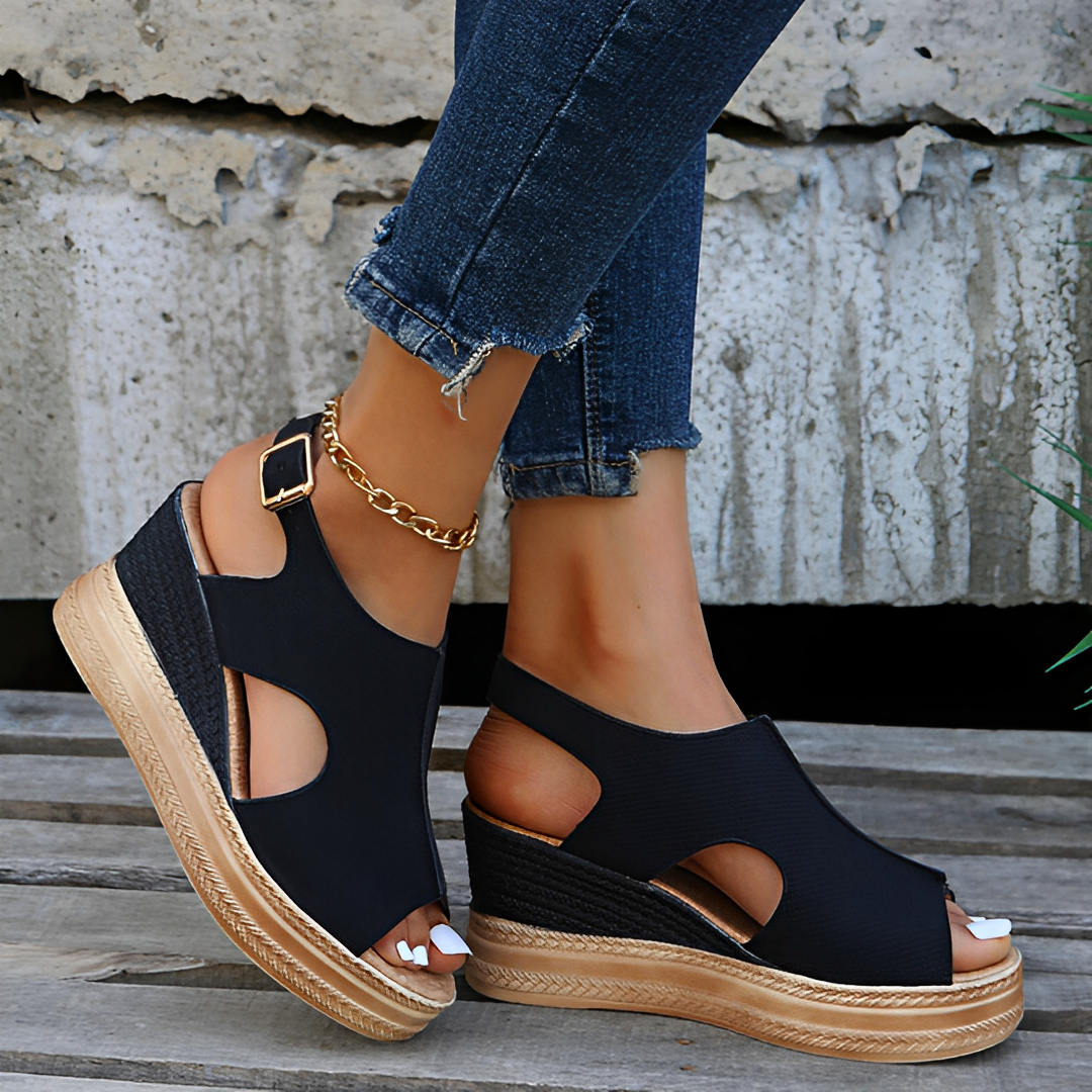 Women's beige orthopedic sandals with ergonomic arch support and breathable open-toe comfort design