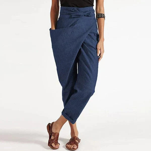 OCEANA women's lightweight breathable summer trousers modern flattering cut all-day comfort
