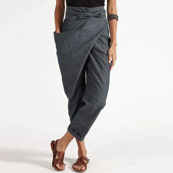OCEANA women's lightweight breathable summer trousers modern cut comfortable all-day fit