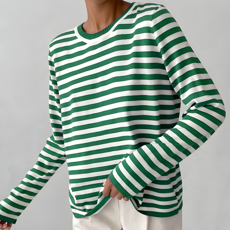 Dana™ | Elegant Striped Summer T-Shirt