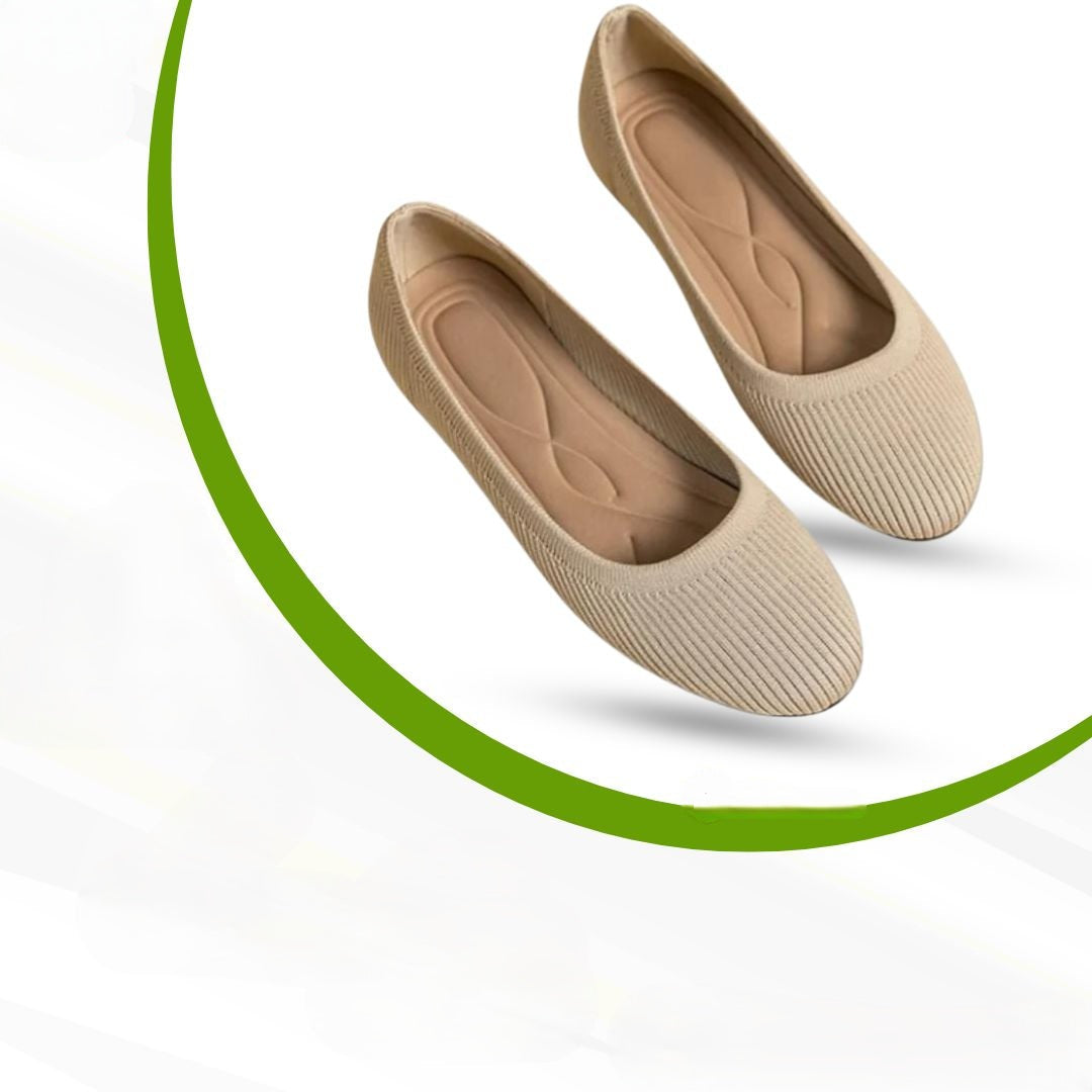 Women's Samantha minimalist ballet flats, neutral tone, classic silhouette with all-day comfort sole