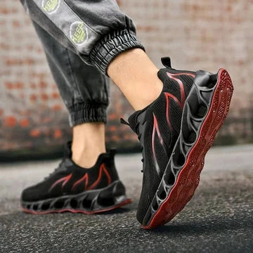 Men's lightweight running shoes with dynamic profiled sole, modern design for active everyday wear