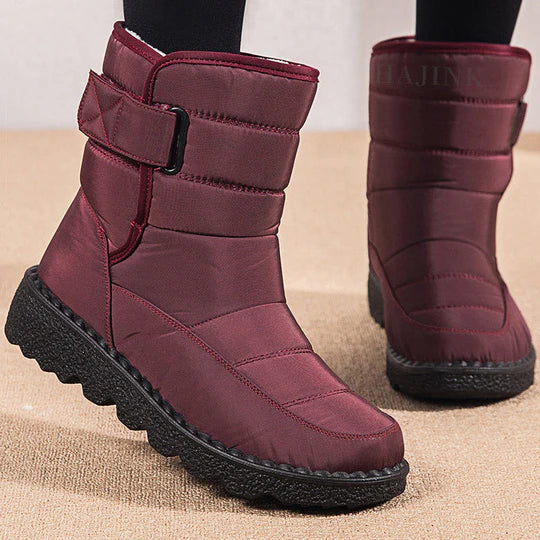 Moritz waterproof snow boots in neutral tones, rugged winter silhouette with durable cold-weather sole