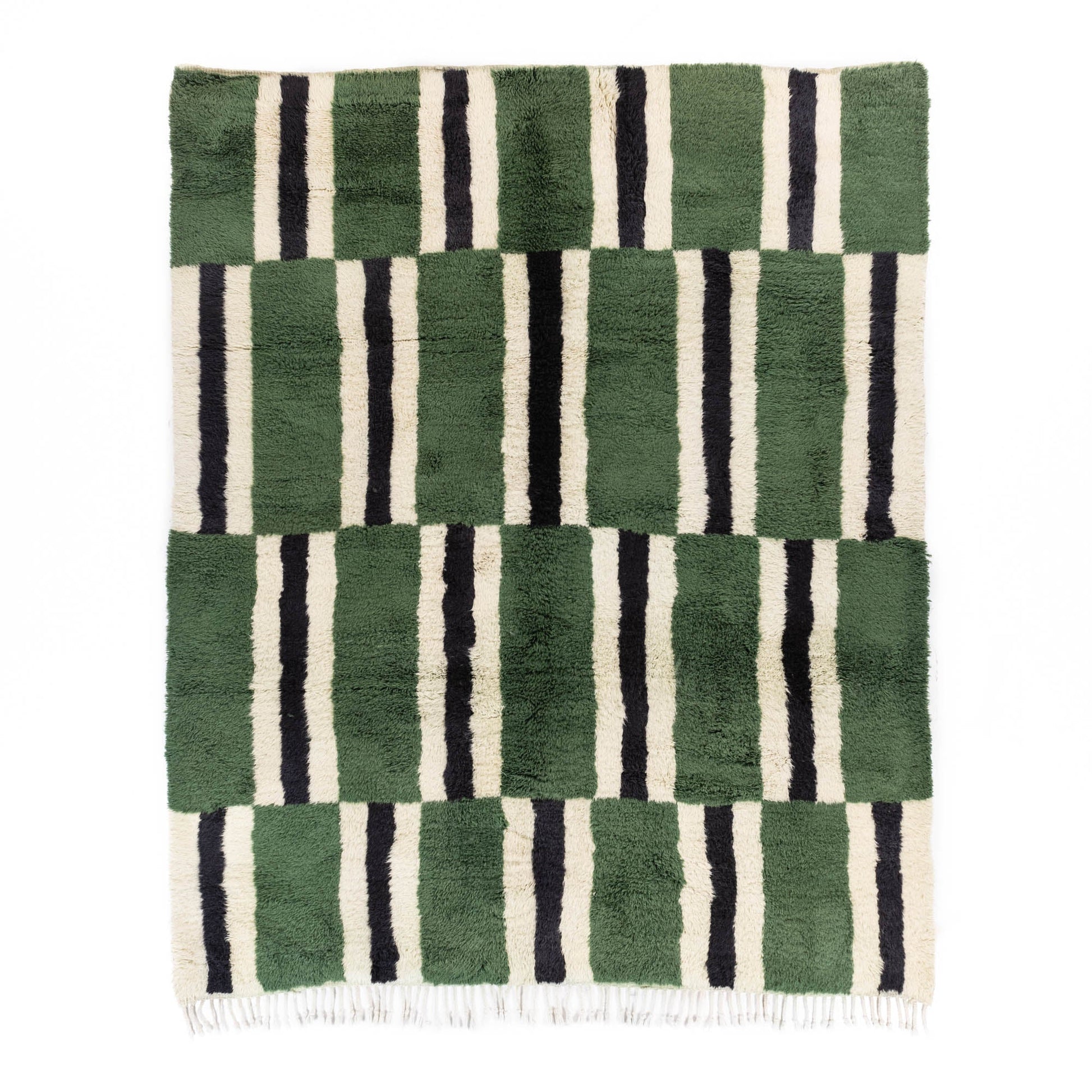 Parallel Pulse - Luxury Shag Moroccan Rug - Urbann-Vibe