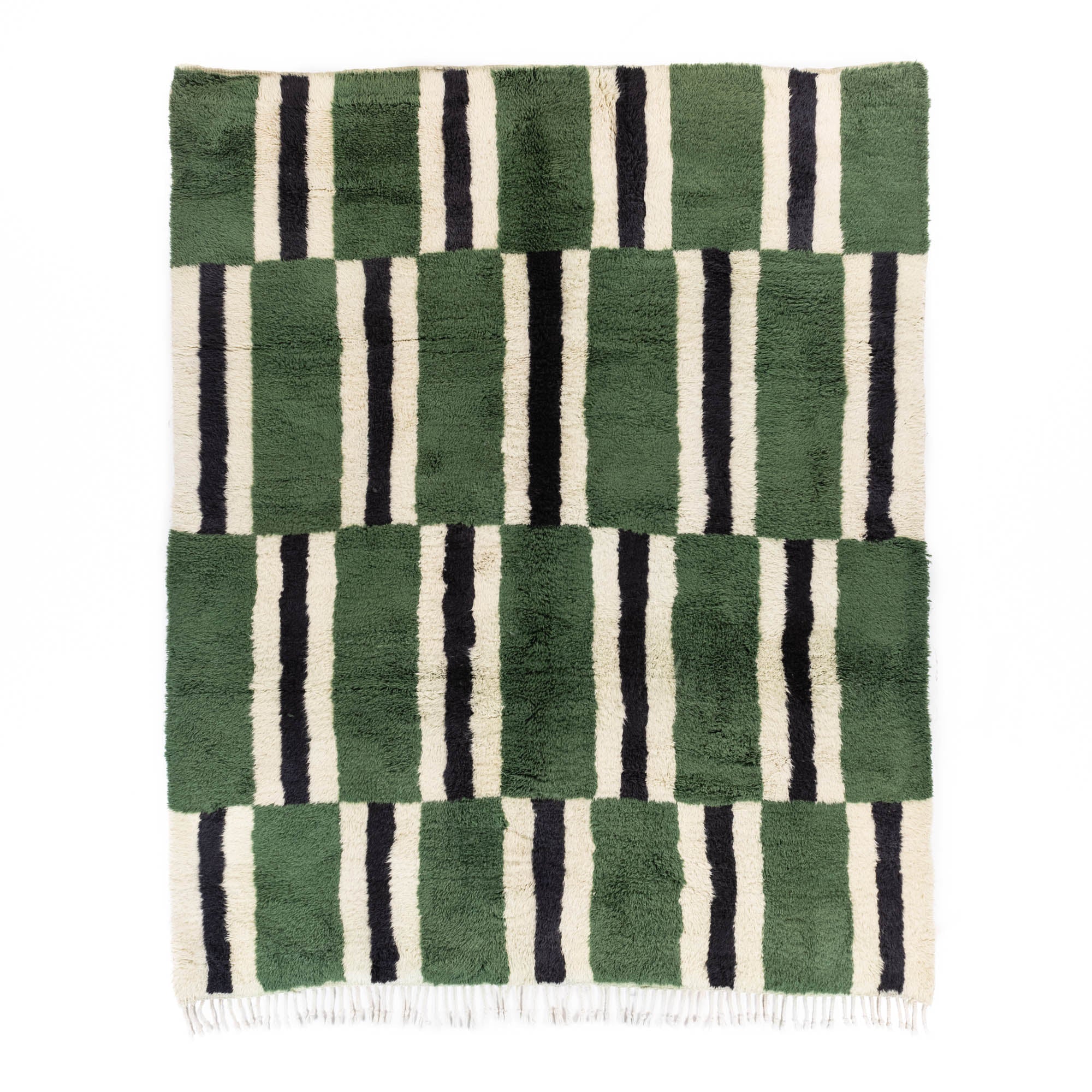 Parallel Pulse - Luxury Shag Moroccan Rug - Urbann-Vibe