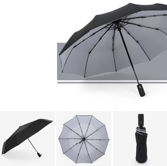 Urbann-Vibe storm-proof folding umbrella compact wind-resistant design for urban travelers