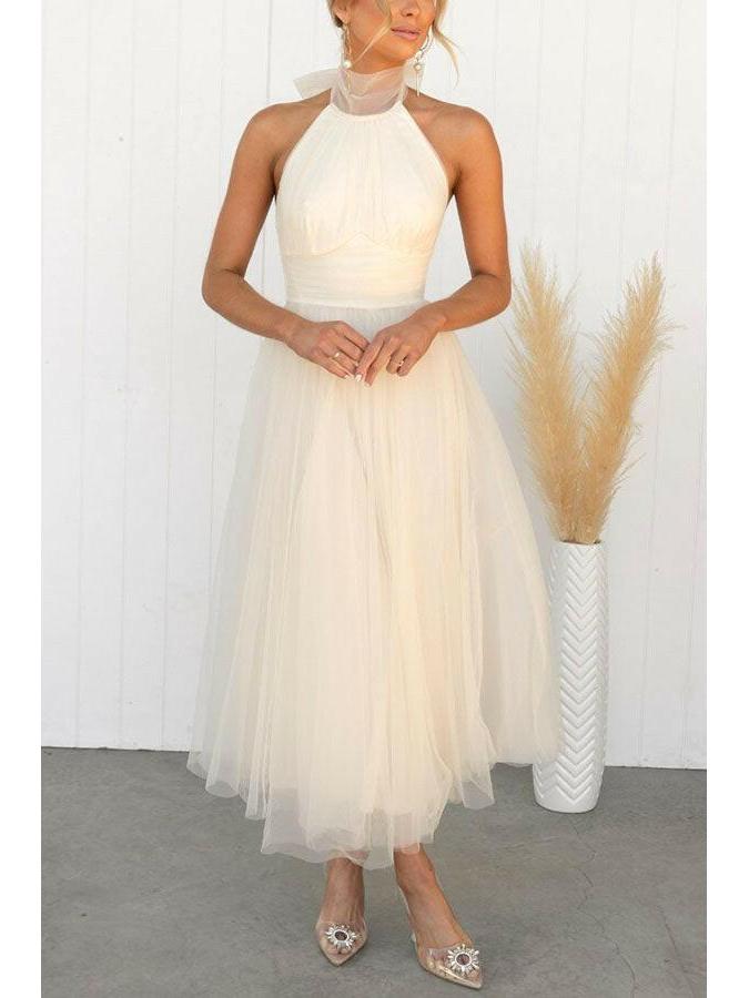 Phoebe elegant tulle evening gown with delicate overlay and flattering silhouette for women