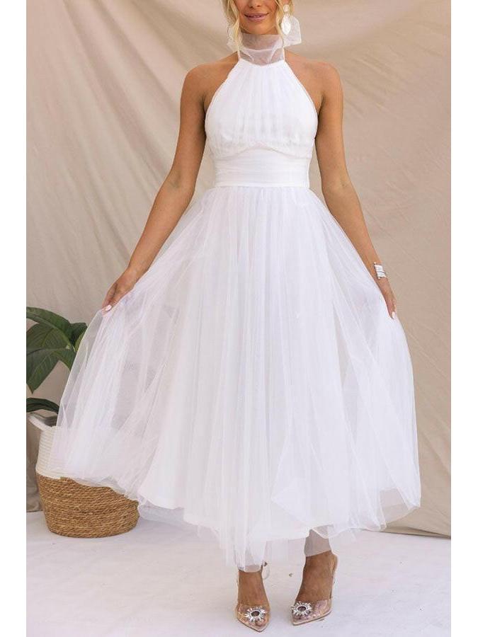 Phoebe elegant tulle evening gown with delicate overlay and flattering silhouette for women