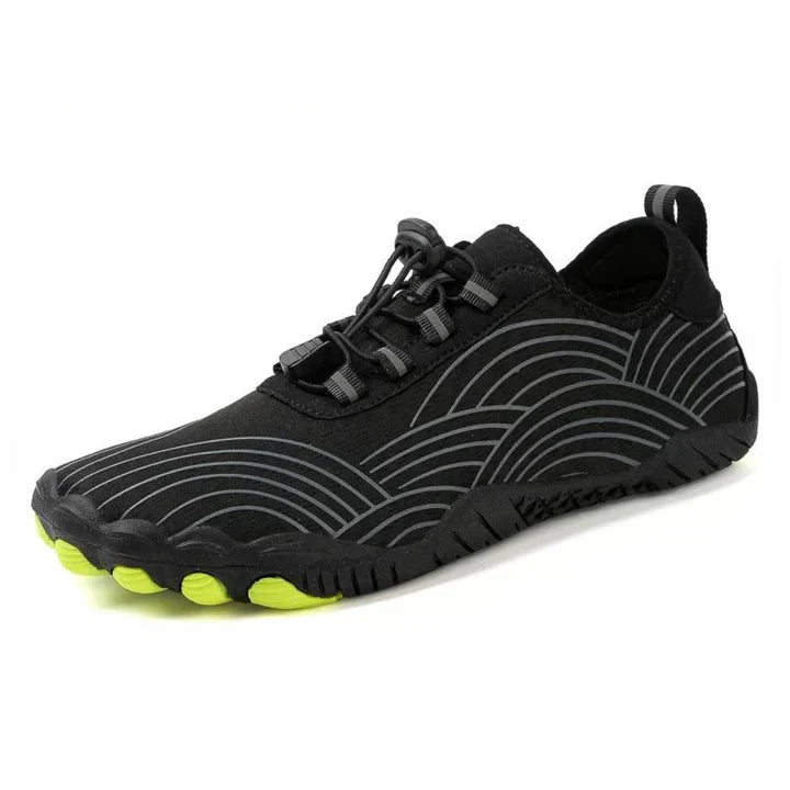 Men's lightweight barefoot-style grounding hiking shoes, flexible earth footwear with natural movement design