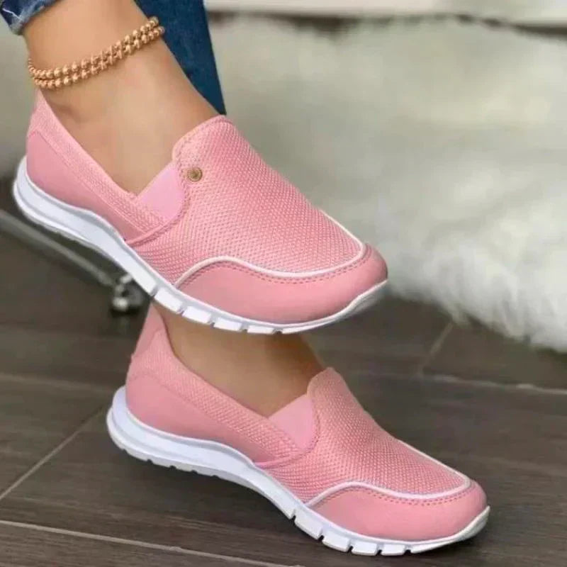Harper women slip-on shoes beige lightweight easy-fit cushioned insole casual everyday comfort