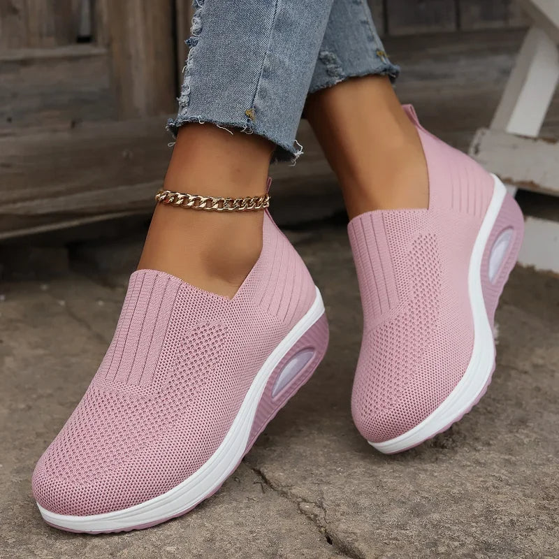 Women's urban orthopedic sneakers with advanced arch support, cushioned sole, breathable comfort design