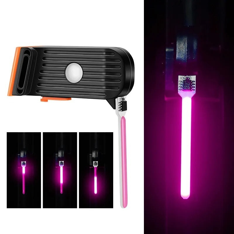 GlowTube rechargeable bicycle tail light compact red LED high visibility for night commuters
