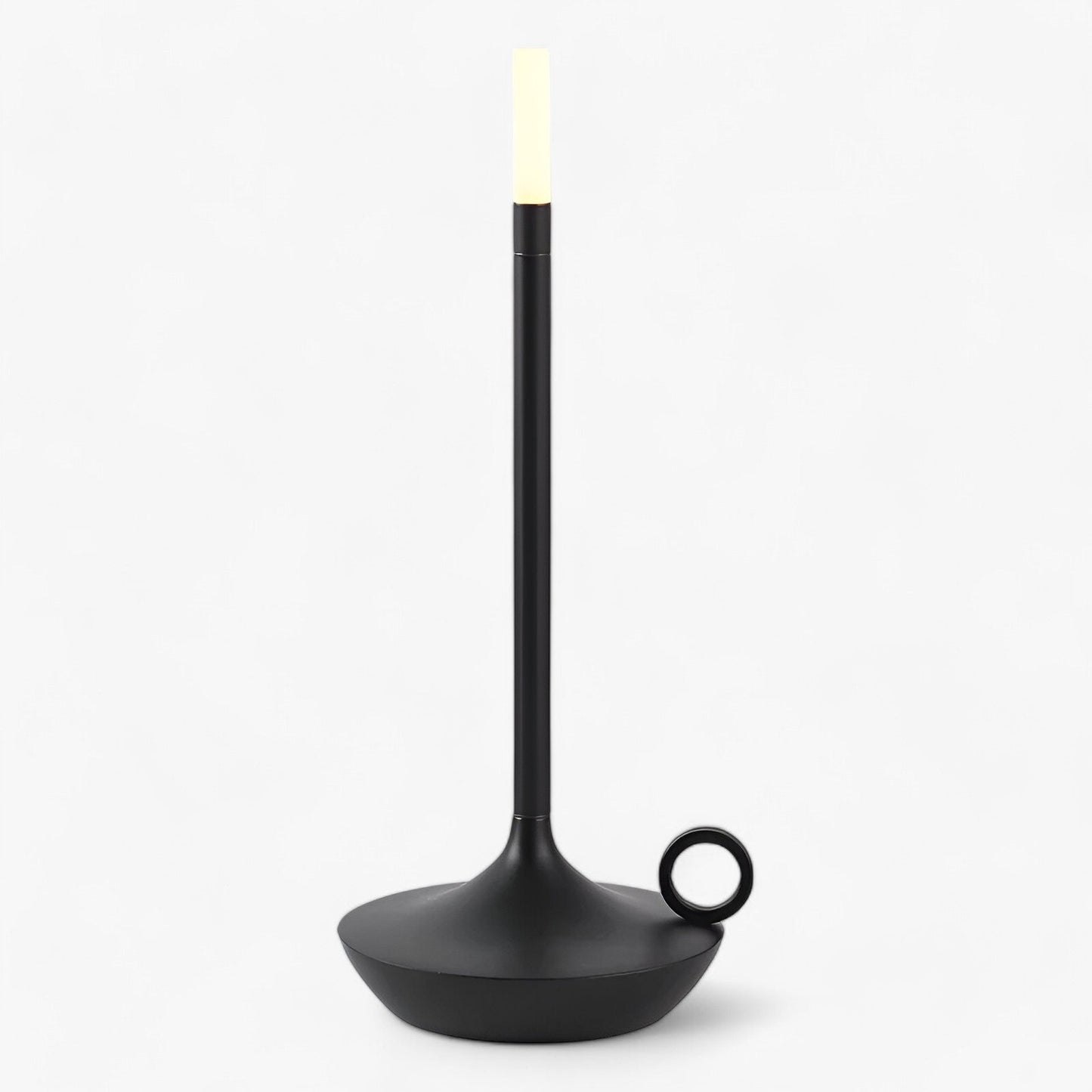 Portable minimalist table lamp warm ambient USB-C wireless lighting home office modern elegant design