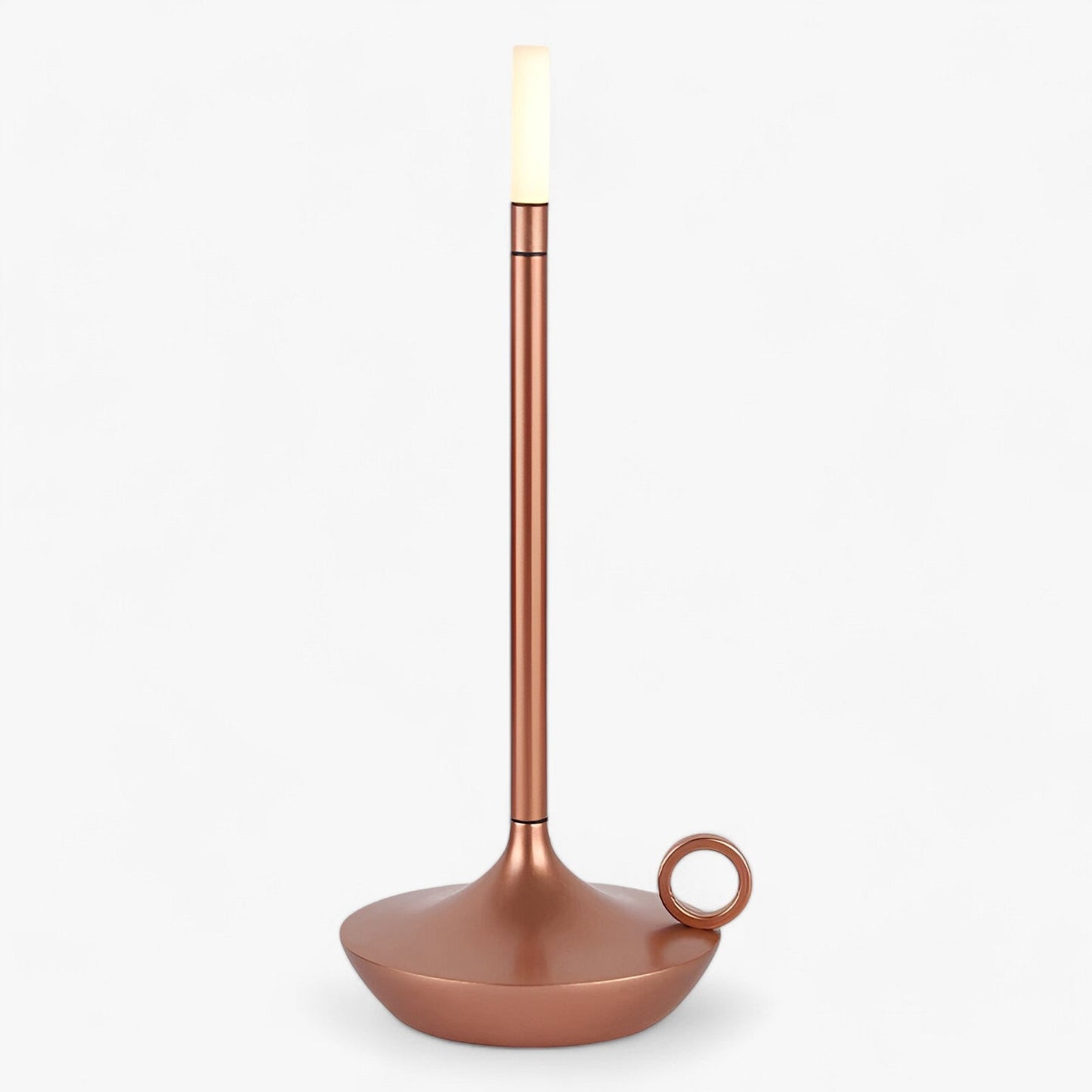 Portable minimalist table lamp warm ambient USB-C wireless light for home office modern decor