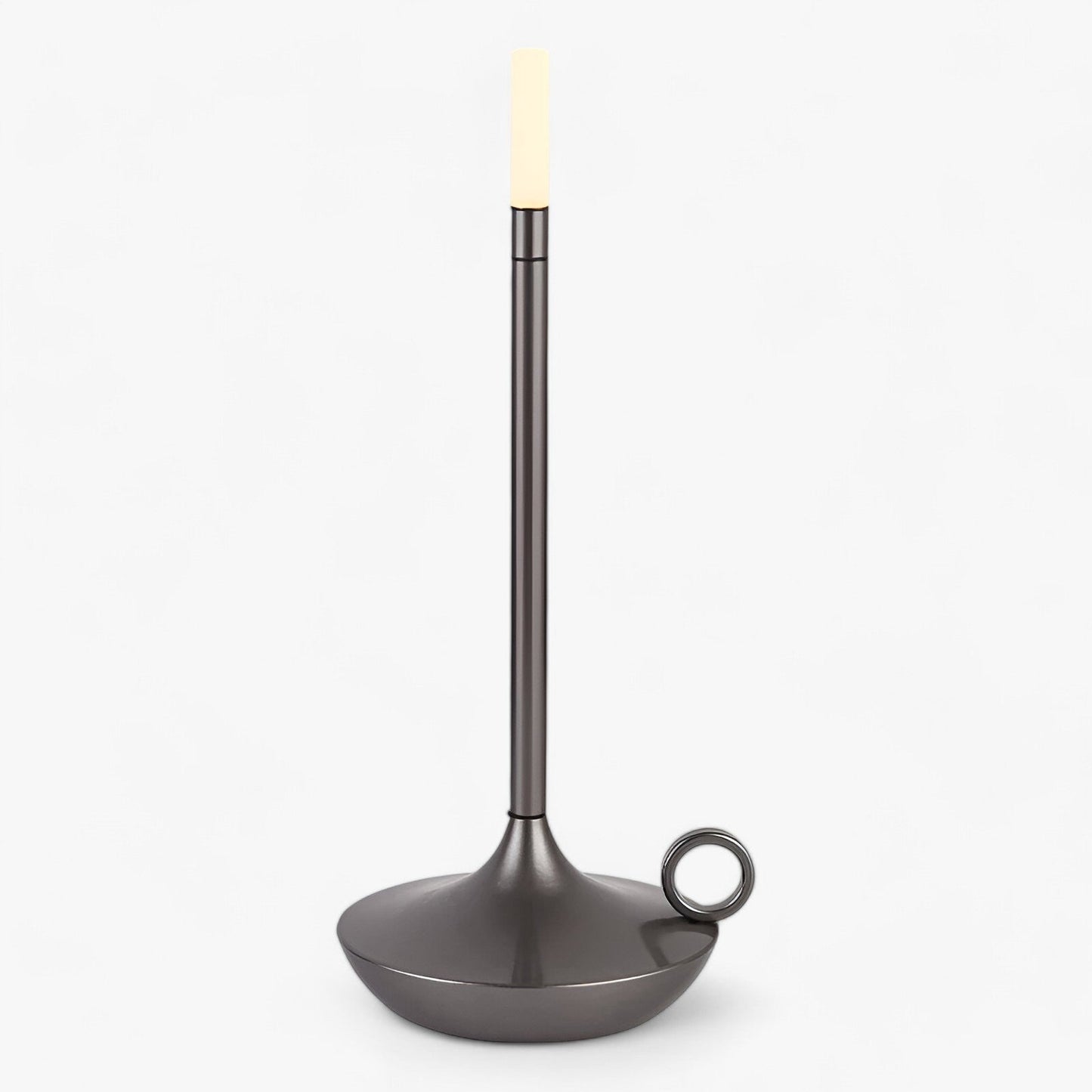Portable wireless table lamp minimalist silhouette warm ambient USB-C charging home office