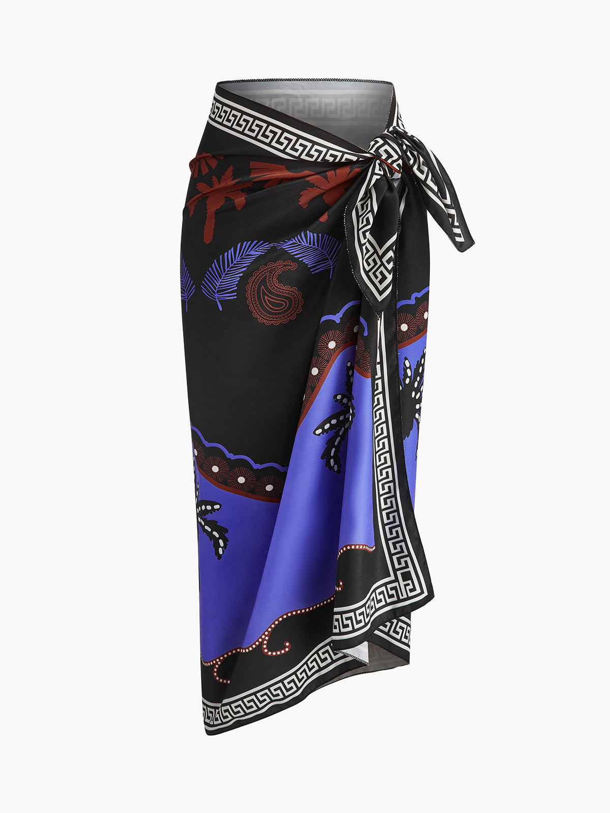 Printed Tie-Waist Sarong Cover-Up - Urbann-Vibe