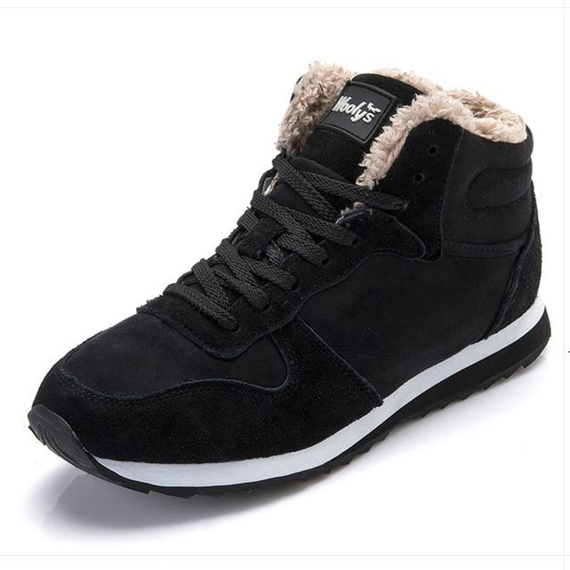 Men's winter sneaker boots with warm lining, cushioned sole, and high-top silhouette for cold weather