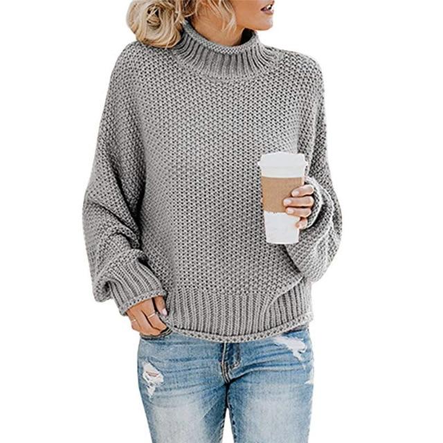 Women's beige COCCO cozy knit sweater elegant timeless silhouette premium warm comfort
