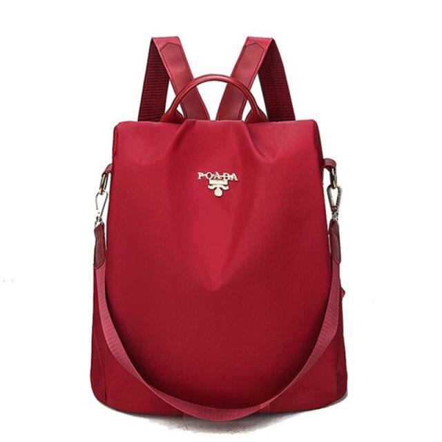 Urban Explorer large polyester backpack in sleek design with curved straps for school travel and shopping