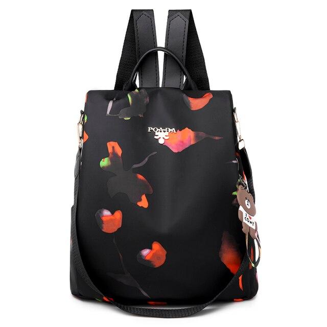 Urban Explorer large polyester backpack in sleek design with curved straps for school travel and shopping