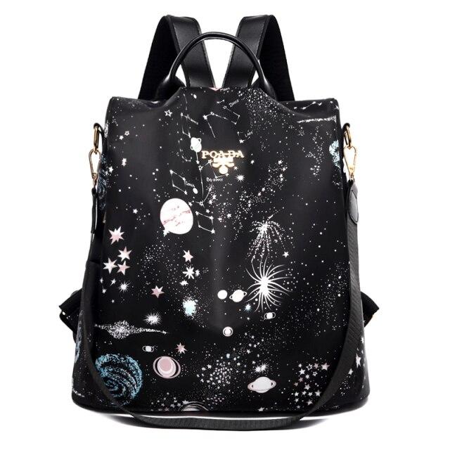Urban Explorer large polyester backpack in sleek design with curved straps for school travel and shopping