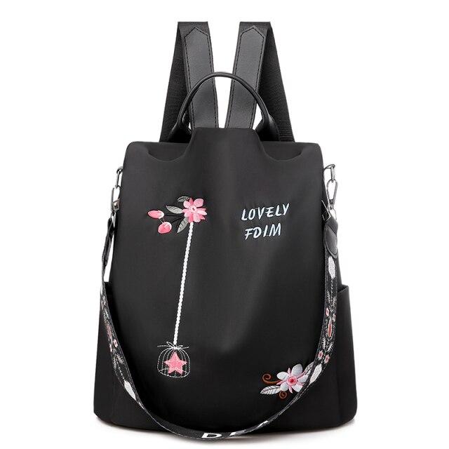 Urban Explorer large polyester backpack with curved straps, sleek design for school travel and shopping