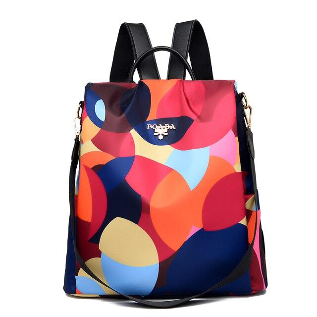 Urban Explorer large polyester backpack in sleek design with curved straps for school travel and shopping