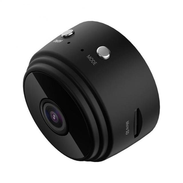 MicroSpy 1080P mini wireless security camera with night vision and 120-degree wide-angle lens