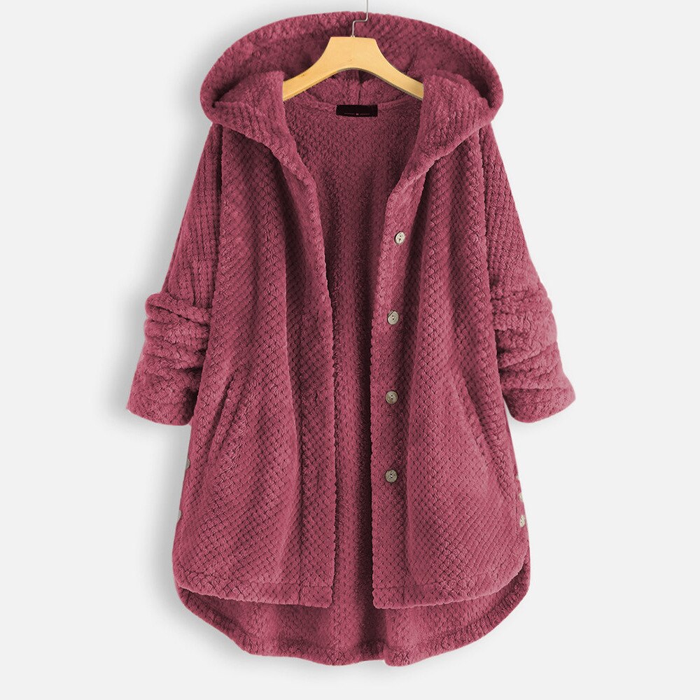 Arabella white oversized hooded jacket relaxed fit sustainable women's outerwear for layering