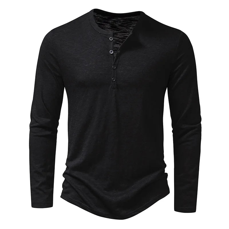 Craig men's Henley shirt casual sophistication soft comfortable fit timeless everyday style