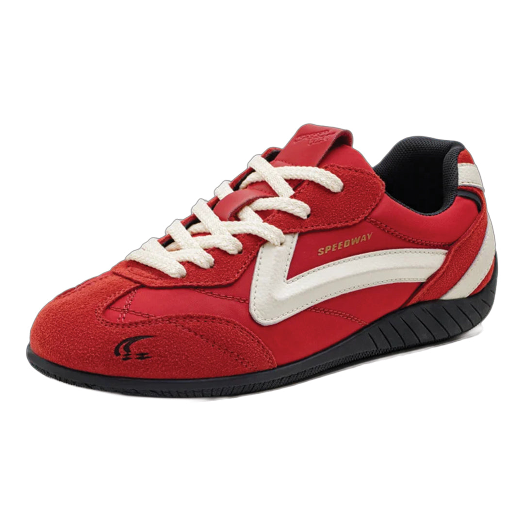 Urbann-Vibe Speedway low-top sneaker soft suede upper with curved leather accents casual everyday