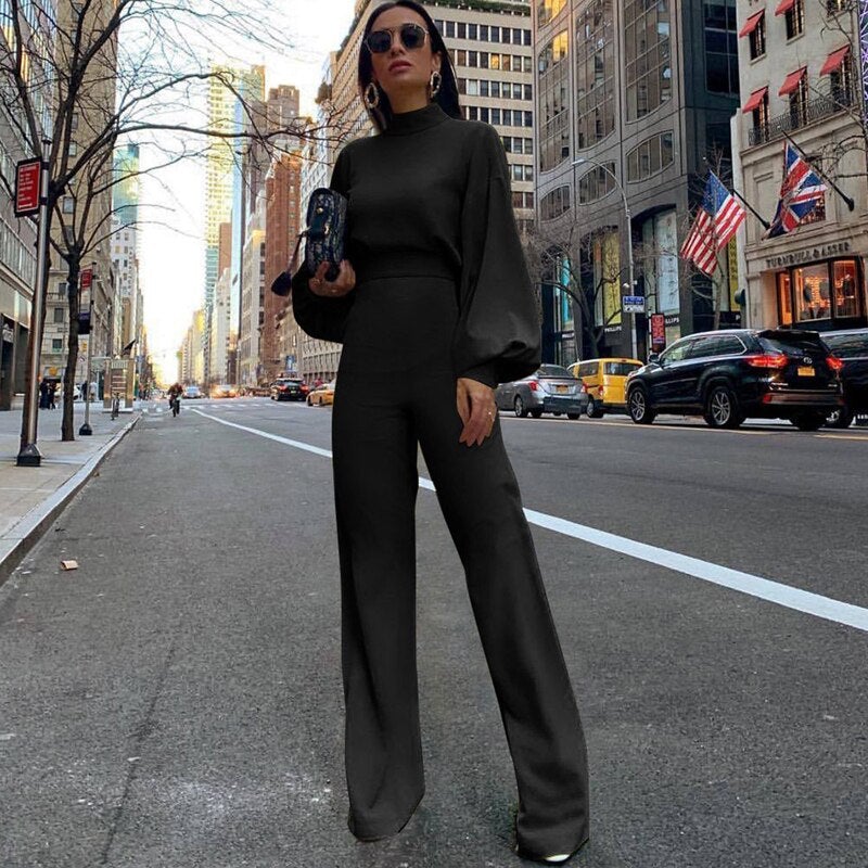 Women's elegant cotton blend wedding jumpsuit with sophisticated half collar, figure-flattering fit