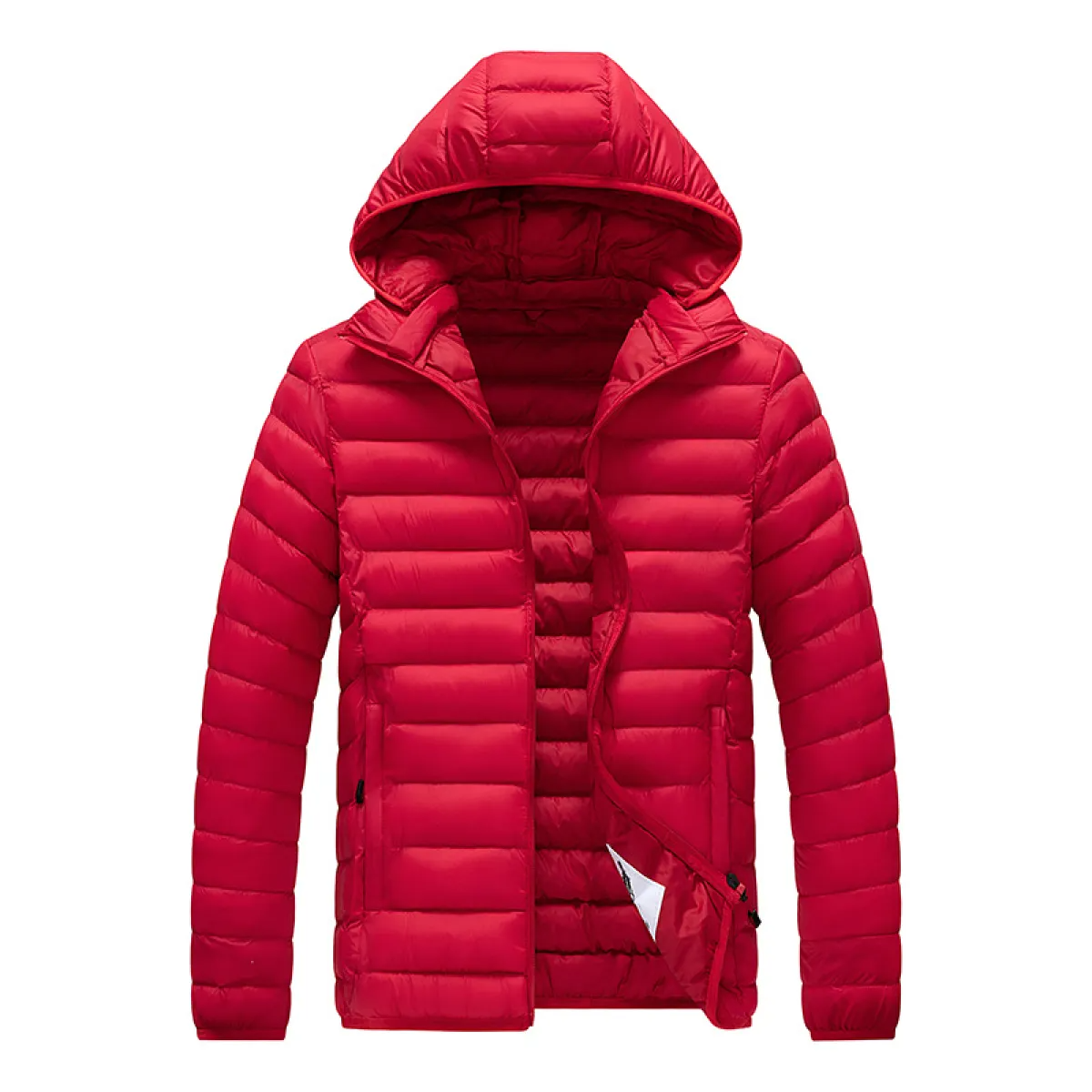 Joost windproof autumn jacket with soft lining, timeless cut and adjustable hood for everyday wear
